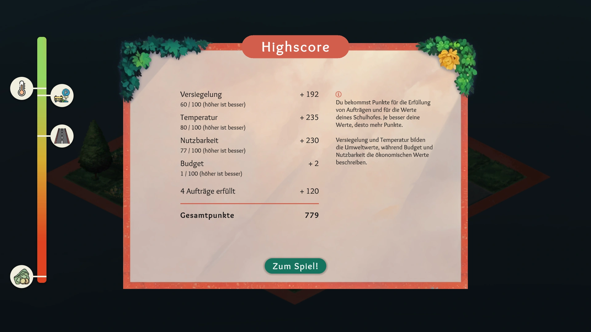 Smart School - Bodenversiegelung Endscreen