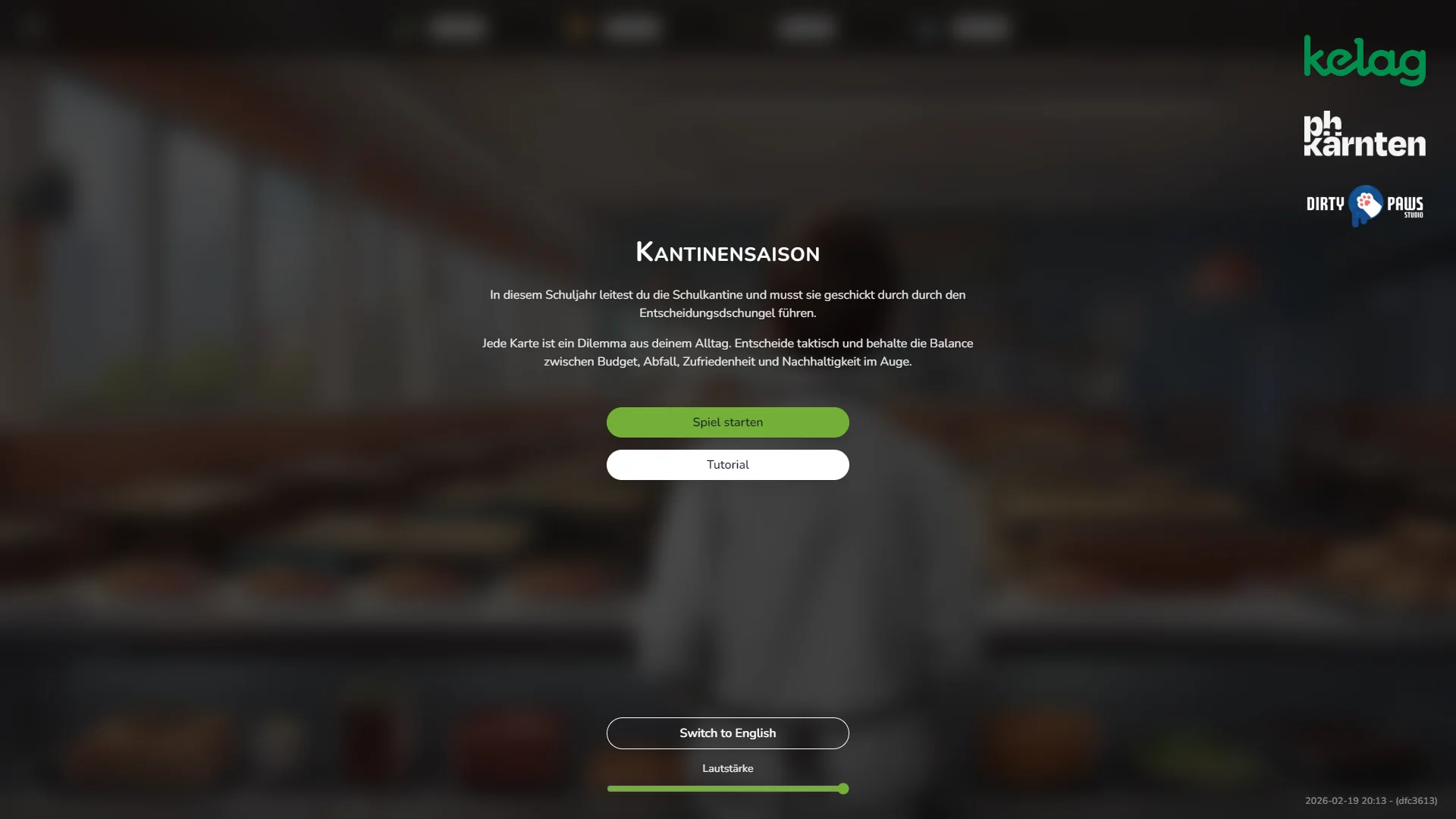 Smart School - Waste Prevention Menü